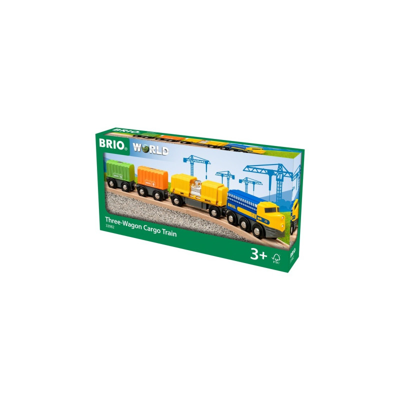 BRIO Güterzug mit drei Waggons, Spielfahrzeug