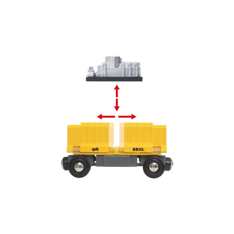 BRIO Güterzug mit drei Waggons, Spielfahrzeug