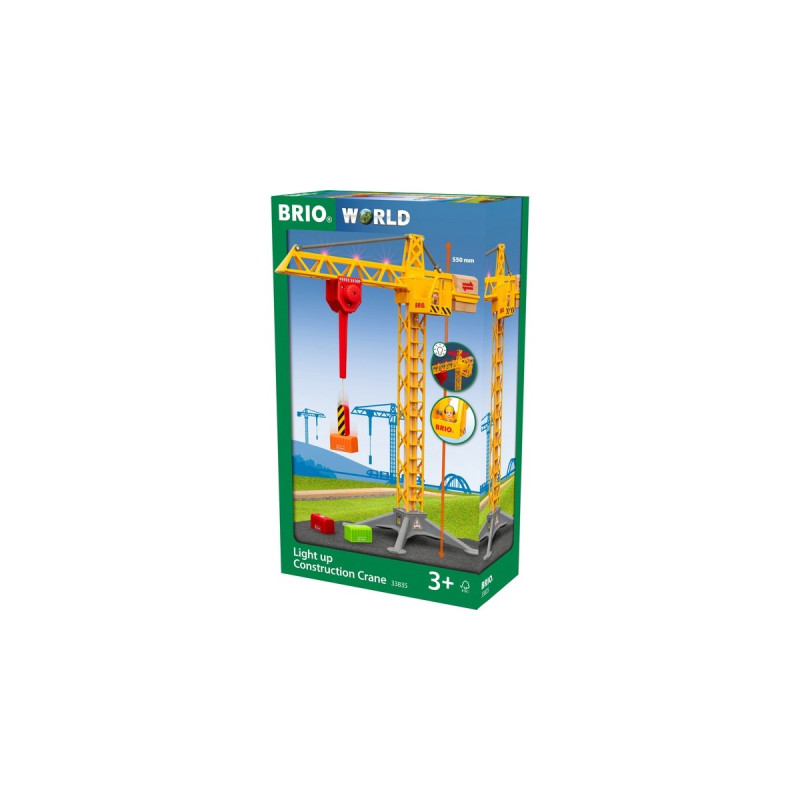 BRIO Großer Baukran mit Licht, Bahn