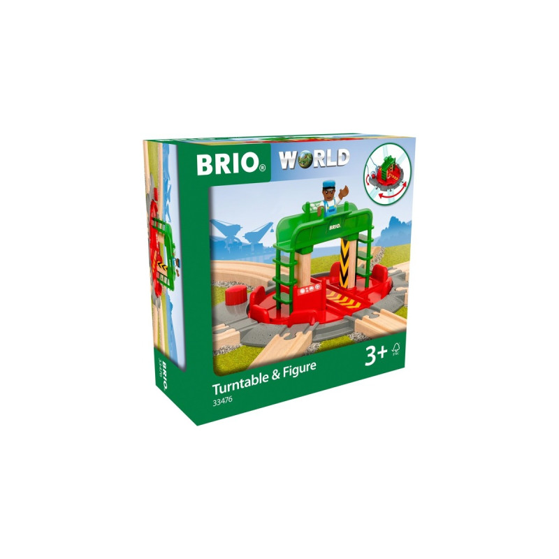 BRIO Lok-Drehscheibe mit Kontrollbrücke, Bahn