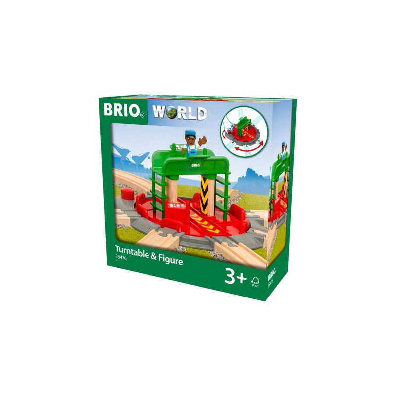 BRIO Lok-Drehscheibe mit Kontrollbrücke, Bahn