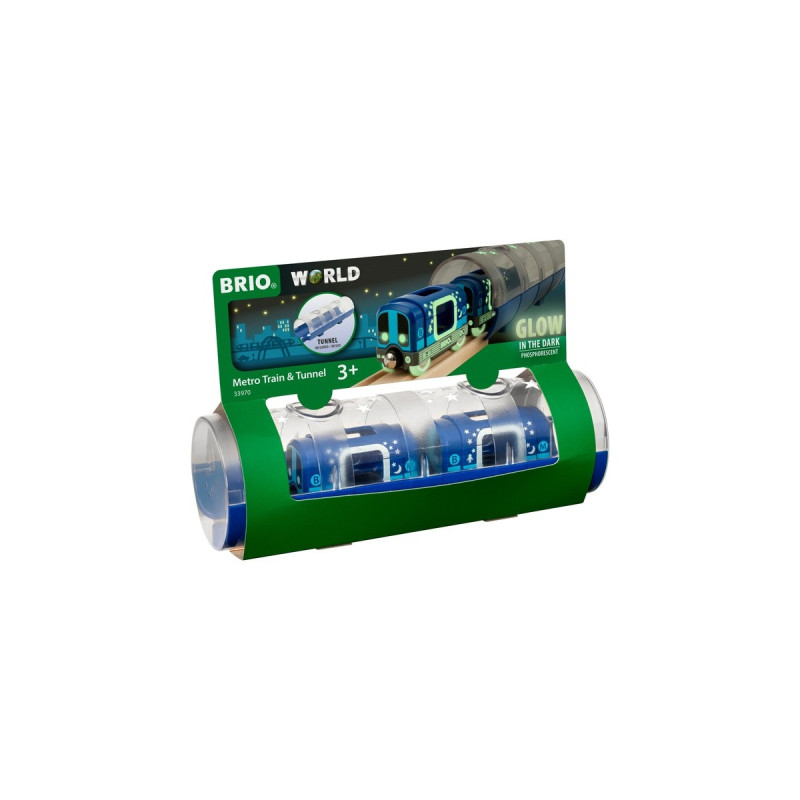 BRIO Tunnel Box U-Bahn Glow in the Dark, Spielfahrzeug(blau)