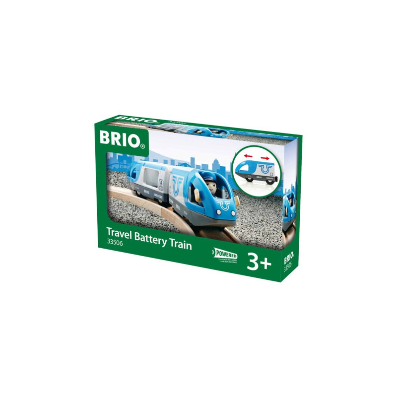 BRIO World Blauer Reisezug, Spielfahrzeug(blau/grau)