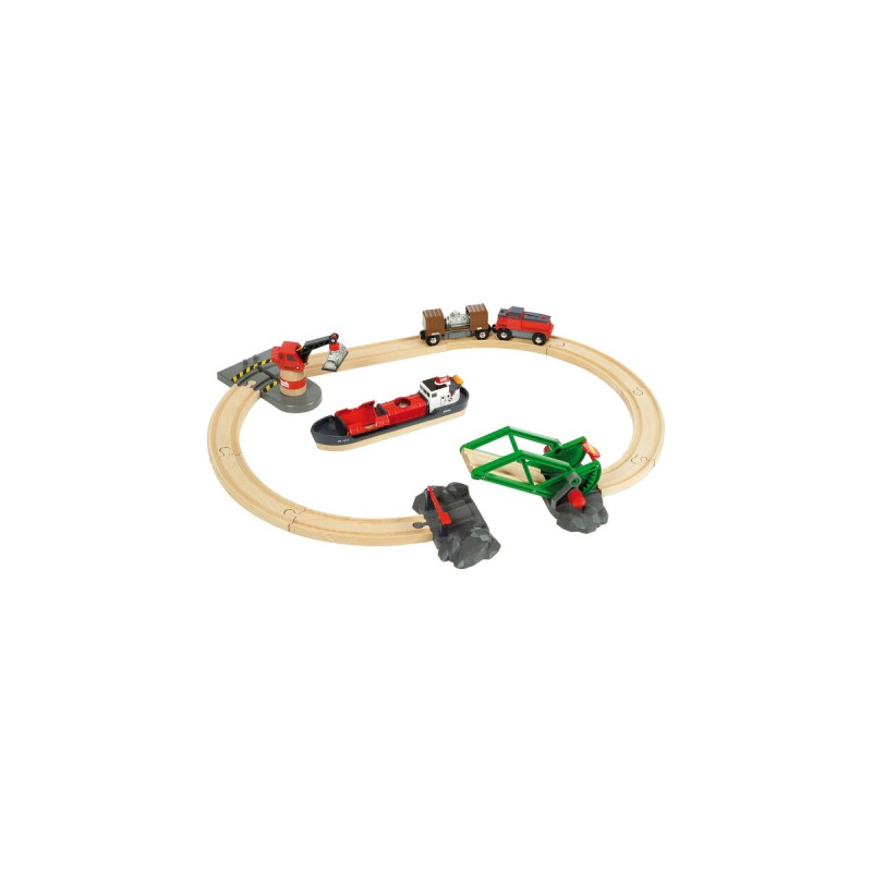 BRIO World Container Hafen Set, Bahn