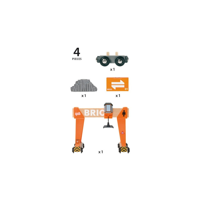 BRIO World Container-Verladekran, Spielfahrzeug