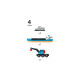 BRIO World Containerschiff mit Kranwagen, Spielfahrzeug