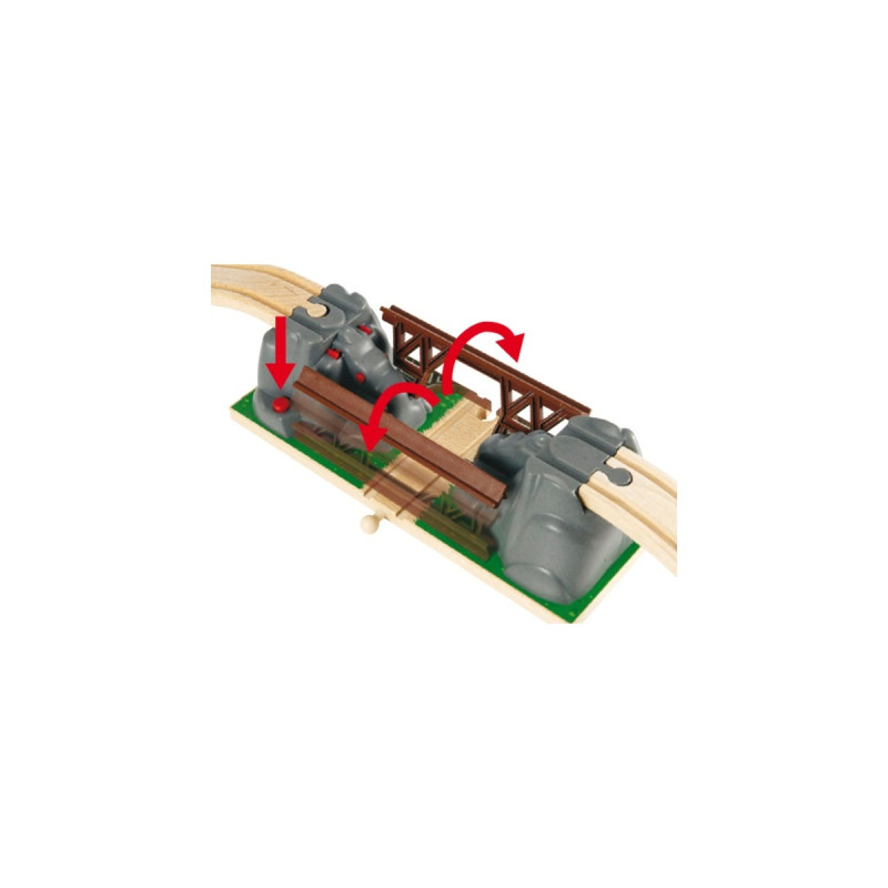 BRIO World Einsturzbrücke, Bahn(braun/grau)