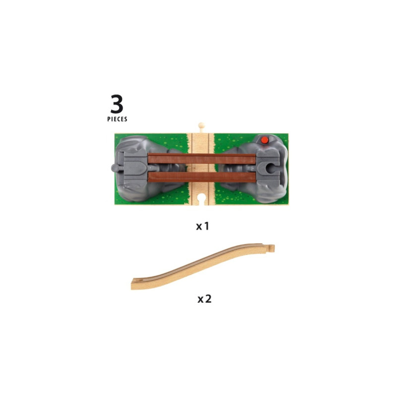 BRIO World Einsturzbrücke, Bahn(braun/grau)