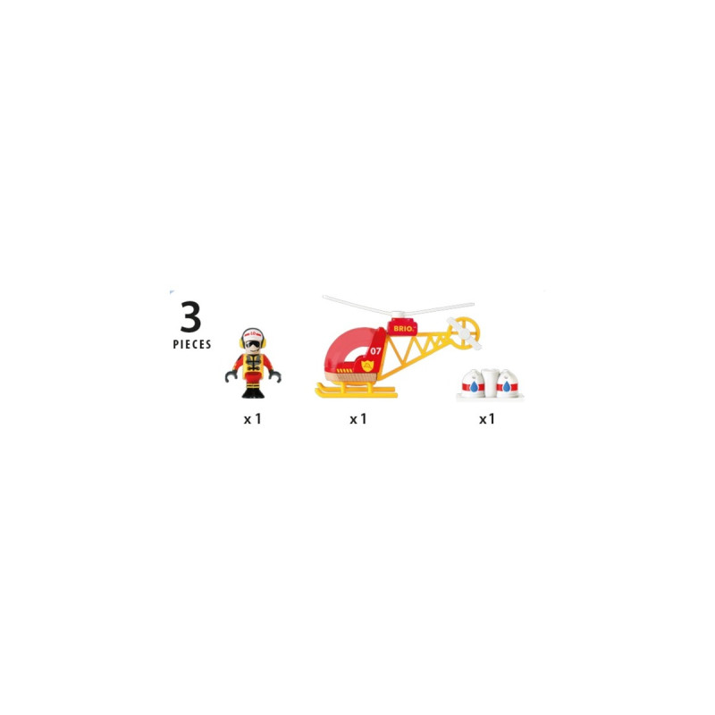 BRIO World Feuerwehr-Hubschrauber, Spielfahrzeug