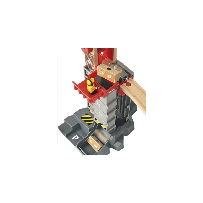 BRIO World Großes Lagerhaus-Set mit Aufzug, Spielgebäude