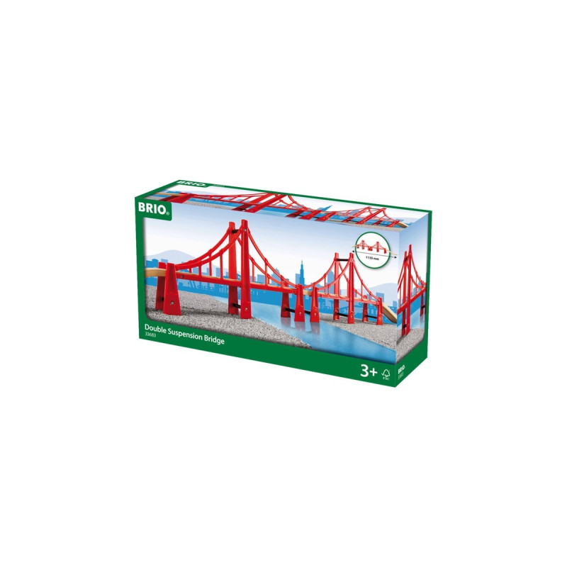 BRIO World Hängebrücke, Bahn(rot/braun)