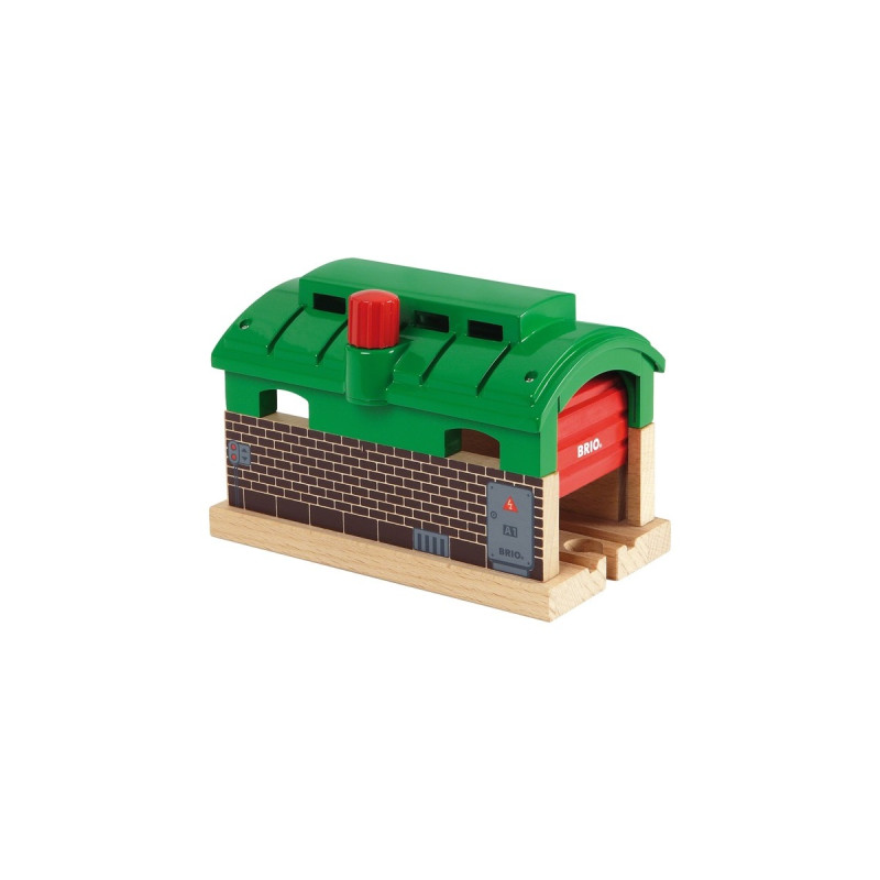 BRIO World Lokschuppen mit Rolltor, Bahn
