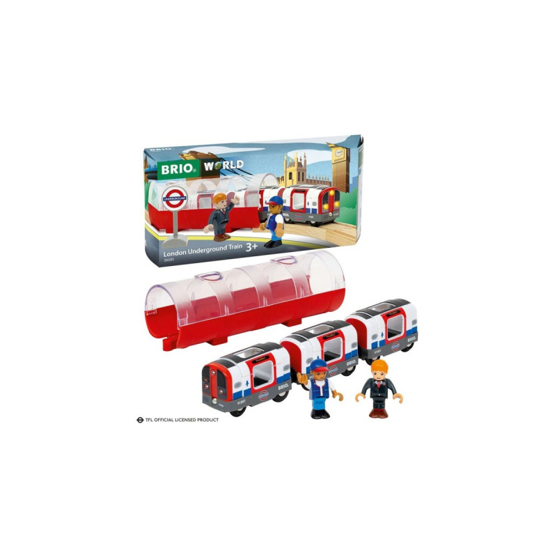 BRIO World Londoner U-Bahn mit Licht und Sound, Spielfahrzeug