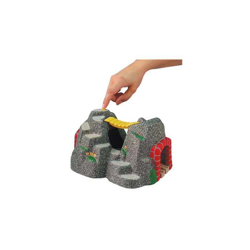 BRIO World Magischer Tunnel, Bahn(grau/rot)