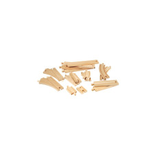 BRIO World Mittleres Schienensortiment, Bahn(holz)