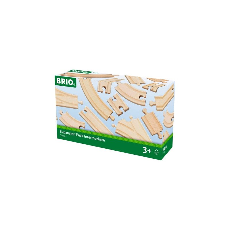 BRIO World Mittleres Schienensortiment, Bahn(holz)