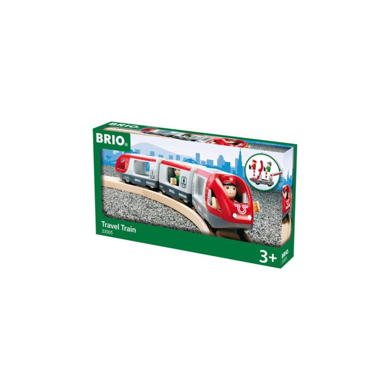 BRIO World Roter Reisezug, Spielfahrzeug(rot/weiß)