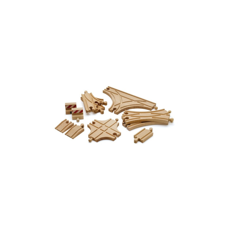BRIO World Schienen- und Weichensortiment, Bahn(holz)