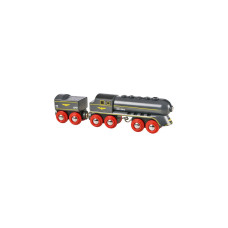 BRIO World Schwarzer Kugelblitz mit Tender, Spielfahrzeug(schwarz)