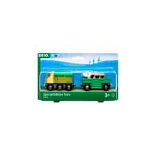 BRIO World Sondereditionszug 2023 - Bauernhof-Zug mit Kuh, Spielfahrzeug