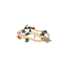 BRIO World Straßen & Schienen Steinverlade Set, Bahn