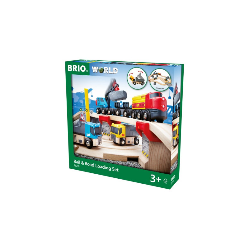 BRIO World Straßen & Schienen Steinverlade Set, Bahn