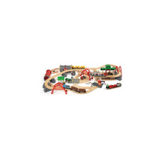 BRIO World Straßen und Schienen Bahn Set Deluxe