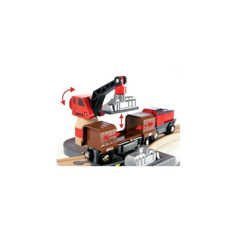 BRIO World Straßen und Schienen Bahn Set Deluxe