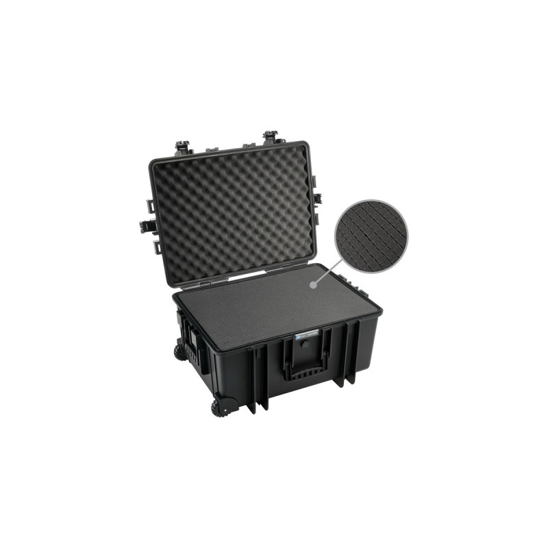 B&W Typ 6800, Koffer(herausnehmbarer, würfelförmig vorgestanzter Schaumstoffeinsatz)