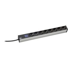 Bachmann 19" PDU Steckdosenleiste BlueNet BN0500 8-fach, 1HE(grau, 2 Meter)