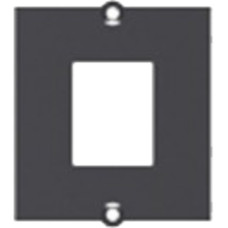 Bachmann Custom Modul Einbaurahmen 1x Keystone Aufnahme(schwarz, mit Metallhalter)