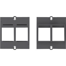 Bachmann Custom Modul Einbaurahmen 2x Keystone Aufnahme(schwarz)