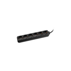 Bachmann Steckdosenleiste SELLY 6-fach(schwarz, 1,5 Meter Kabel)