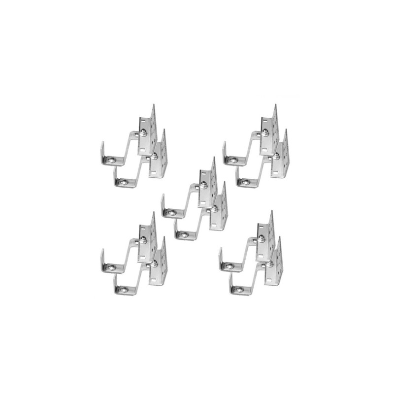 Befestigung 3-fach verstellbar, für Schrägdachmontage, 30mm Rahmenhöhe, Halterung(0% MWST, für 3 Solarpanels)