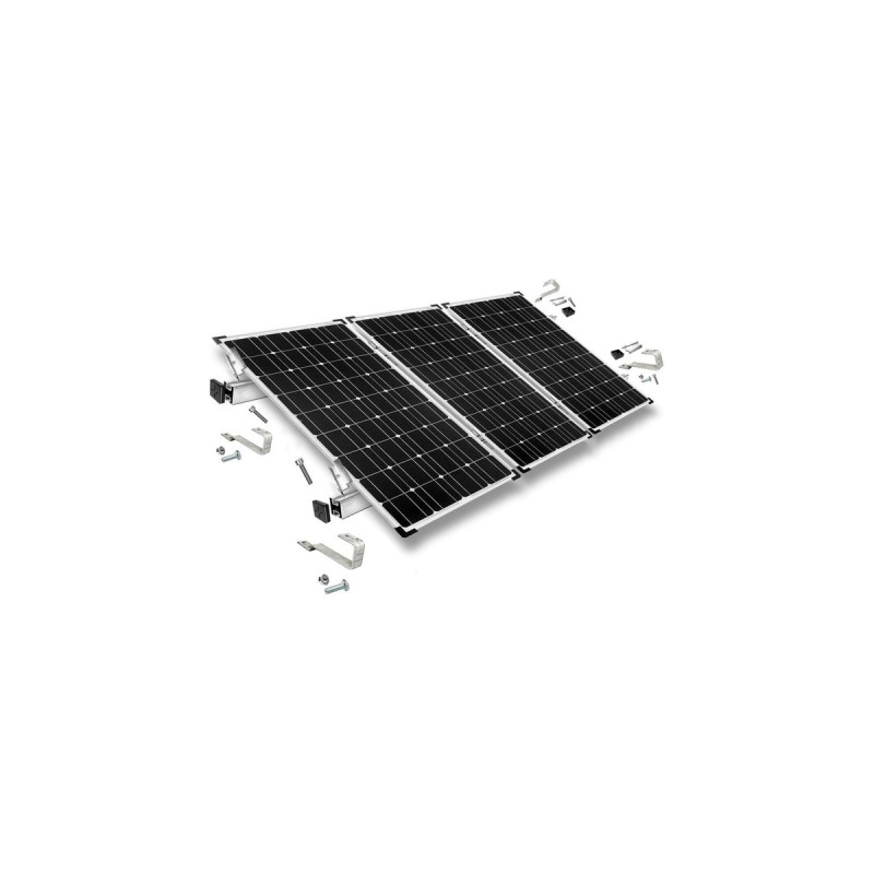 Befestigung Biberschwanz, für Schrägdachmontage, 35mm Rahmenhöhe, Halterung(0% MWST, für 3 Solarpanels)