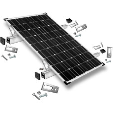 Befestigung Stockschrauben, für Schrägdachmontage, 30mm Rahmenhöhe, Halterung(0% MWST, für 1 Solarpanel, auf Wellplatten oder Trapezblech)