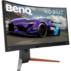 BenQ MOBIUZ EX3410R, Gaming-Monitor(86 cm (34 Zoll), schwarz, WQHD, VA, AMD Free-Sync, HDR, 144Hz Panel)