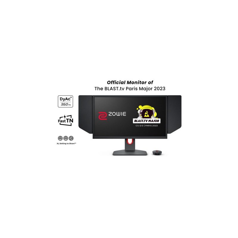 BenQ ZOWIE XL2566K, Gaming-Monitor(62.2 cm (24.5 Zoll), schwarz, FullHD, TN-Panel, HDMI, DP, 360Hz Panel)