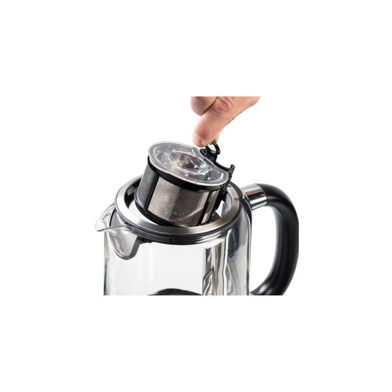 Bestron 2-in-1 Teebereiter & Wasserkocher AATM800STE(edelstahl, 1,7 Liter)