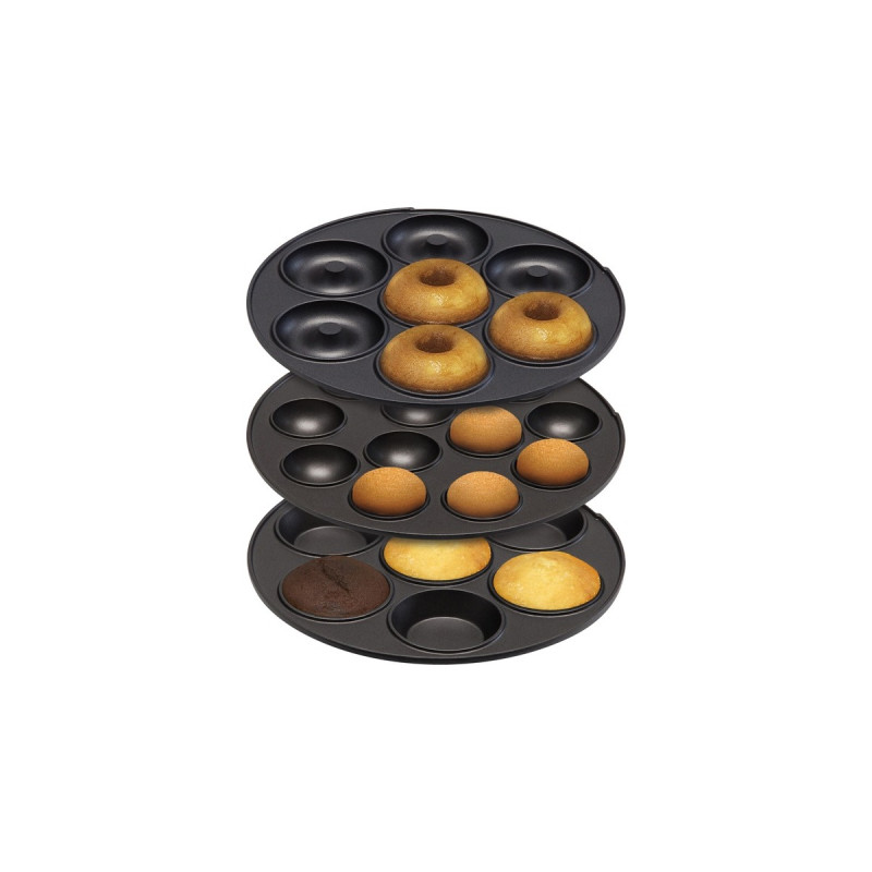 Bestron 3-in-1 Cakemaker ASW238P, Muffin Maker(rosa)