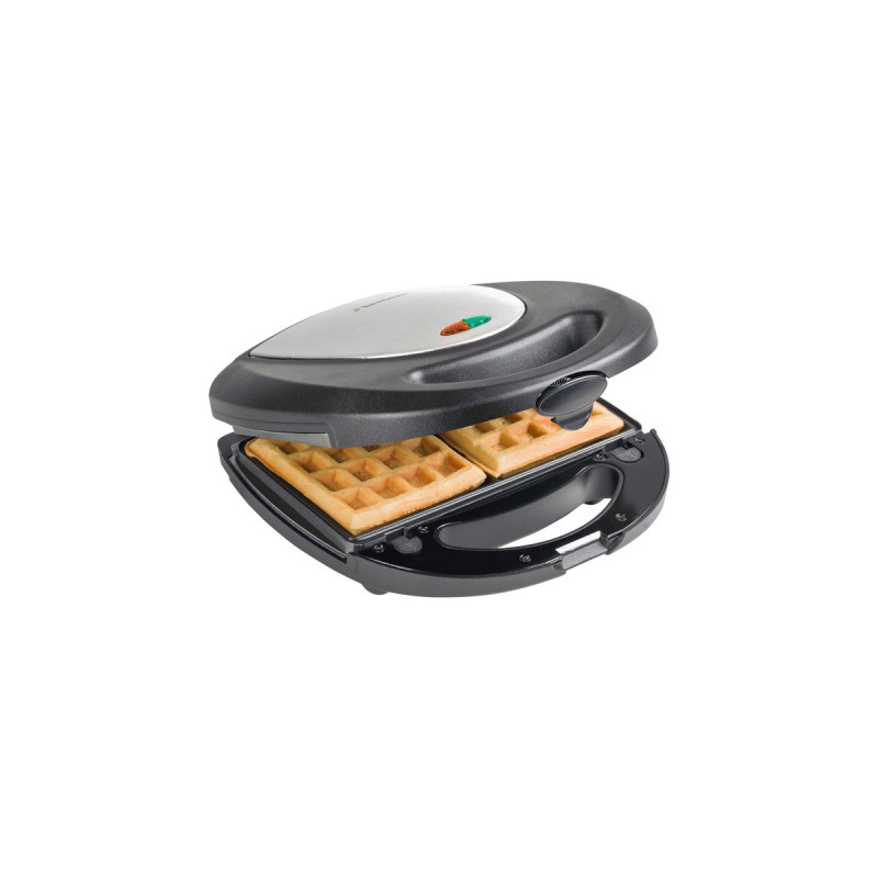 Bestron 3-in-1 Kontaktgrill ASM8010(schwarz/edelstahl, 800 Watt, mit 3 Platten-Sets)