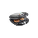 Bestron 3-in-1 Kontaktgrill ASM8010(schwarz/edelstahl, 800 Watt, mit 3 Platten-Sets)