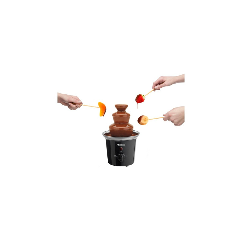 Bestron ACF300, Schokobrunnen(schwarz/edelstahl)