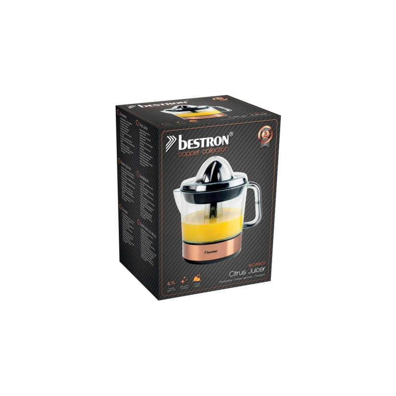 Bestron ACJ350CO, Zitruspresse(schwarz/kupfer)