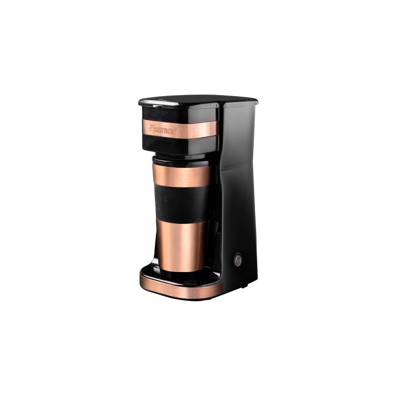 Bestron ACM112CO , Filtermaschine(kupfer, Edelstahl-Thermobecher)