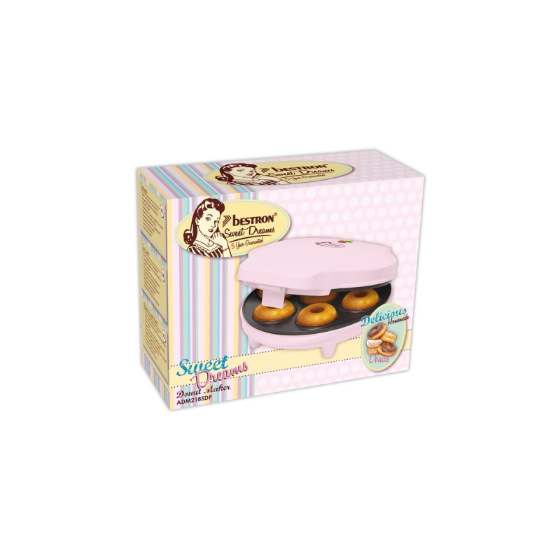 Bestron ADM218SDP, Donutmaker(rosa)