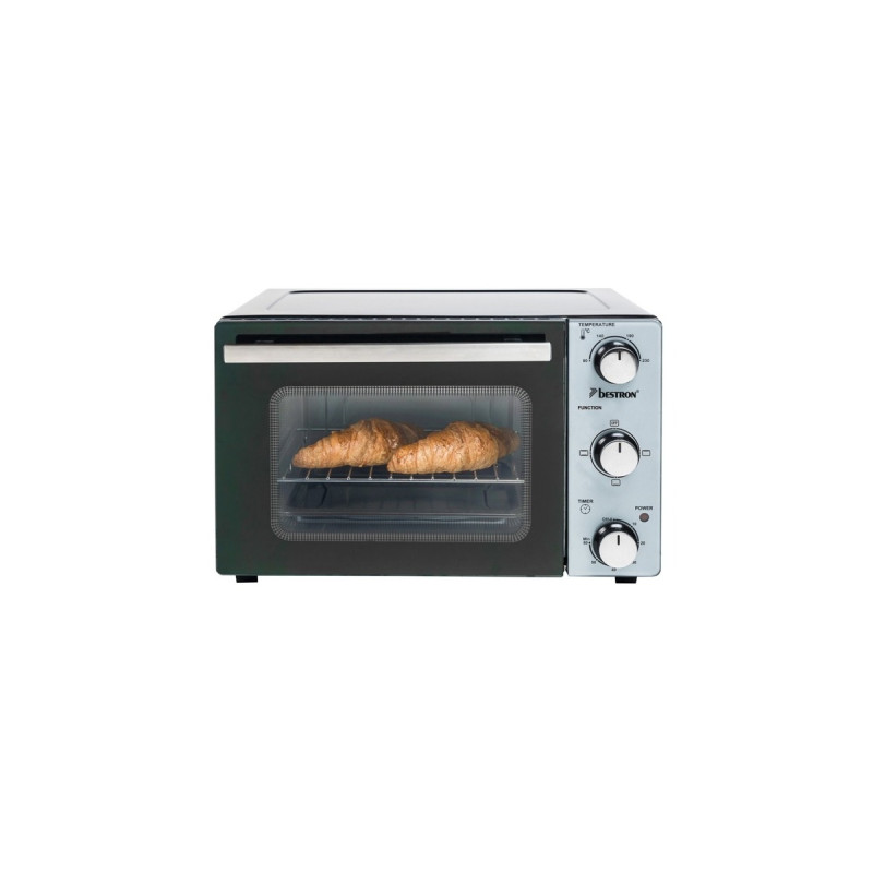 Bestron AOV20 Grill-Backofen, Mini-Backofen(silber/schwarz)
