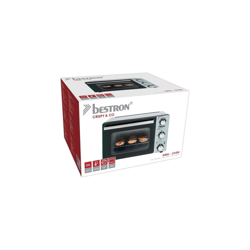 Bestron AOV20 Grill-Backofen, Mini-Backofen(silber/schwarz)