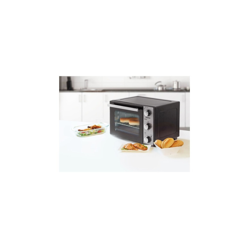 Bestron AOV20 Grill-Backofen, Mini-Backofen(silber/schwarz)