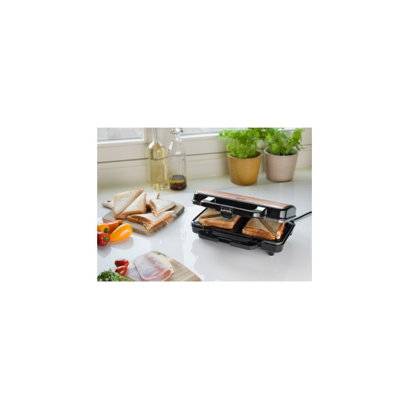 Bestron ASM90XLCO, Sandwichmaker(kupfer/schwarz)